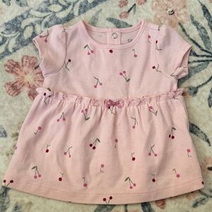 Carter's Pink Cherry Print Baby Top